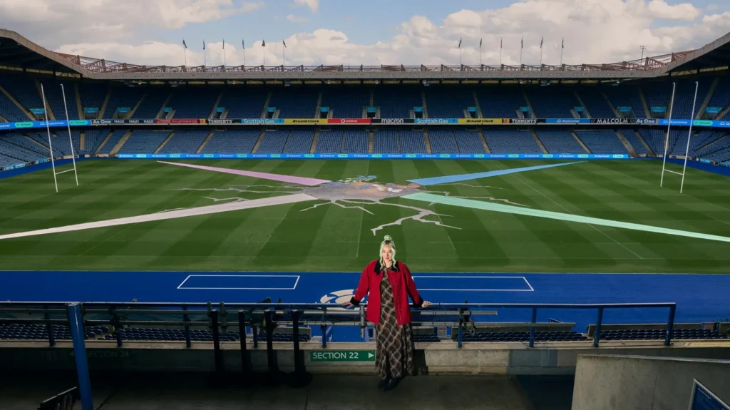 sky scanner x scottish rugby union art director rhianonne stone